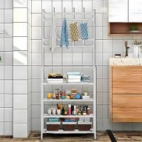 Sapateira Organizadora Com Ganchos 4 Prateleiras - Branco - 8