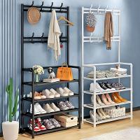 Sapateira Organizadora Com Ganchos 4 Prateleiras - Branco - 9