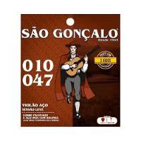 Kit C/ 3 Jogos De Cordas São Gonçalo Violão Aço 10/47 Ec0579 - 1