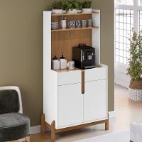 Aparador Cantinho Cafe 50525 2 Portas 81cm Branco Cedro Dcasa Branco Cedro - 5