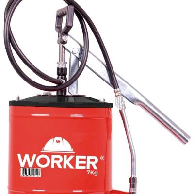 Bomba Graxa Balde 7kg Alavanca Manual Worker