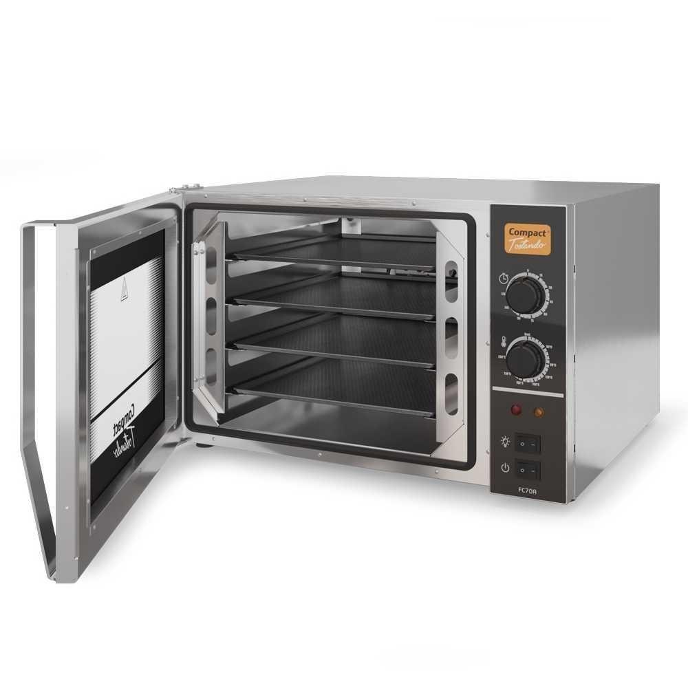 Forno Convector Elétrico 4 Assadeiras Analógico Inox Tostando Fc70a 220V - 2
