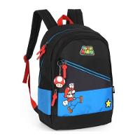 Mochila De Costas Escolar Super Mario Azul Luxcel - 1