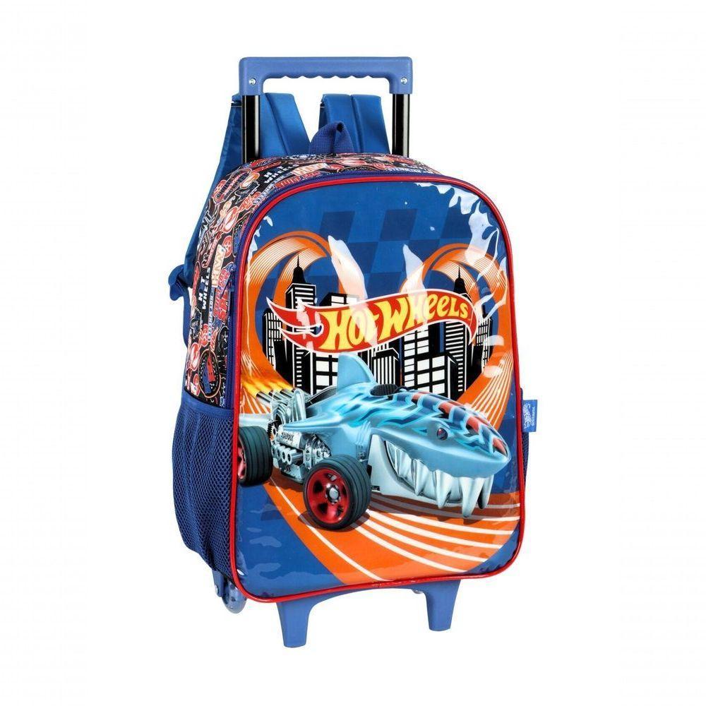 Mochila De Rodinhas Escolar Hot Wheels Ic41512 - Azul - 3