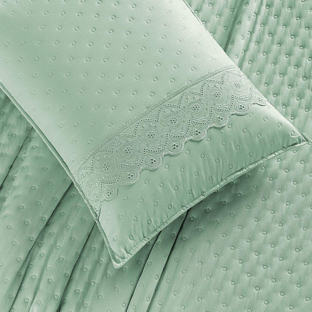 Cobre Leito Nobless Casal Padrão 03 Peças - Salvia - 4