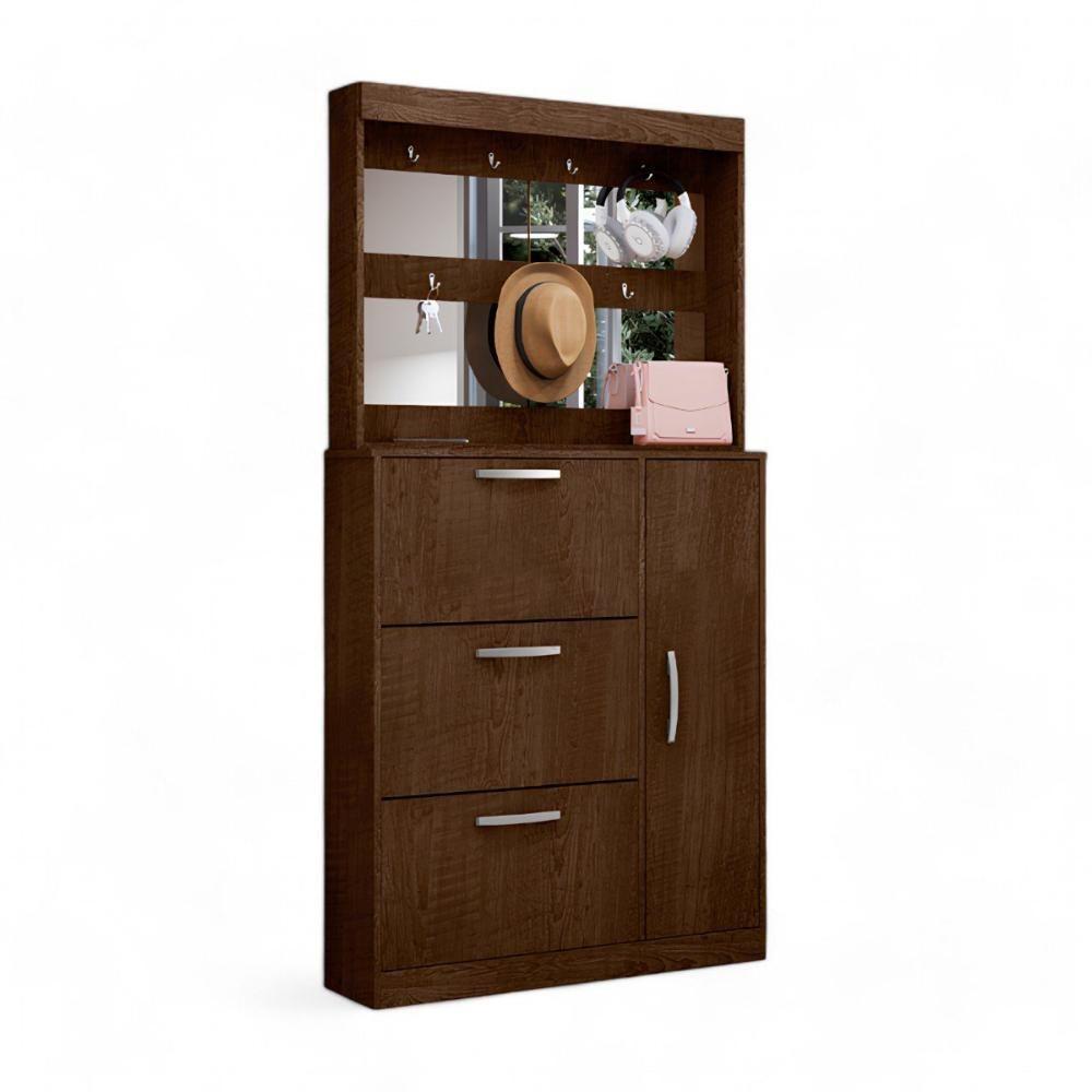 Sapateira Com Espelheira Porta-objetos Manu Malbec - 3