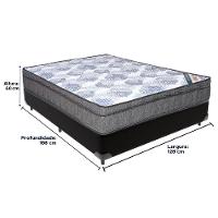 Cama Box Preto E Colchão Iso Superpocket Molas Ensacadas Viúvo Ortobom - 2