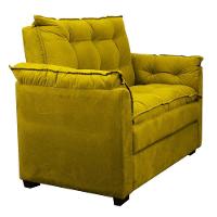 Sofá 2 Lugares Confortável Pequeno 140cm Small Cores Herrero Amarelo - 3