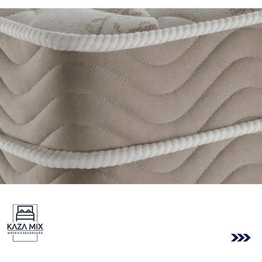 Cama Box Marrom E Colchão Airtech Springpocket Molas Ensacadas Casal Ortobom - 4