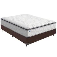 Cama Box Marrom E Colchão Amsterdã Molas Ensacadas Casal Probel - 1