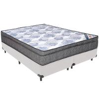 Cama Box Branco E Colchão Iso Superpocket Molas Ensacadas Queen Ortobom - 1