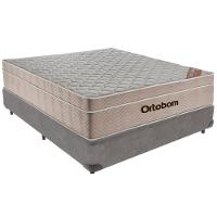Cama Box Cinza E Colchão Airtech Springpocket Molas Ensacadas Viúvo Ortobom - 1