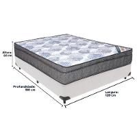 Cama Box Branco E Colchão Iso Superpocket Molas Ensacadas Viúvo Ortobom - 3