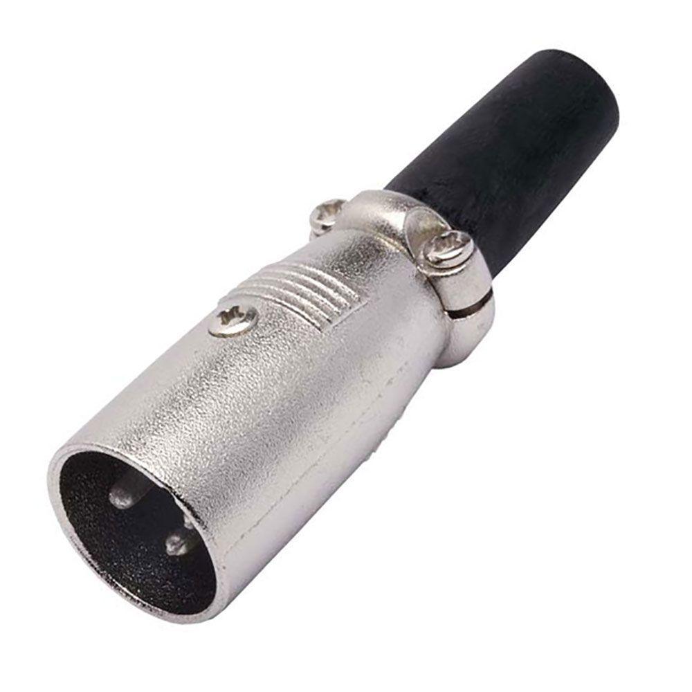Conector Cannon De Microfone Macho Com Prensa - 2
