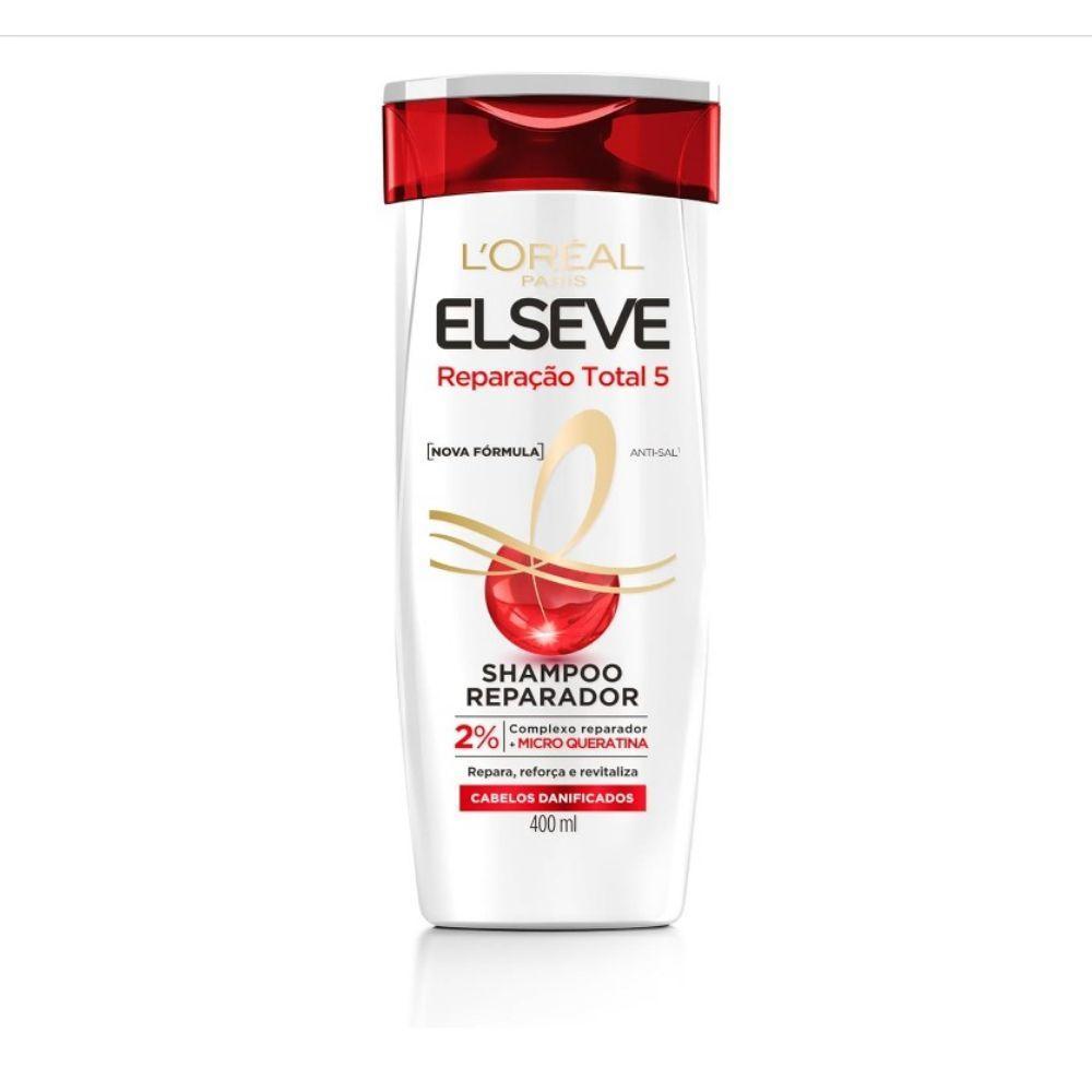 Shampoo Reparador L'oréal Paris Elseve Reparação Total 5+ 400ml - 1