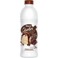 Cobertura Concentrado De Sorvete E Sobremesas Selecta 1,3kg - Chocolate Meio Amargo - 1