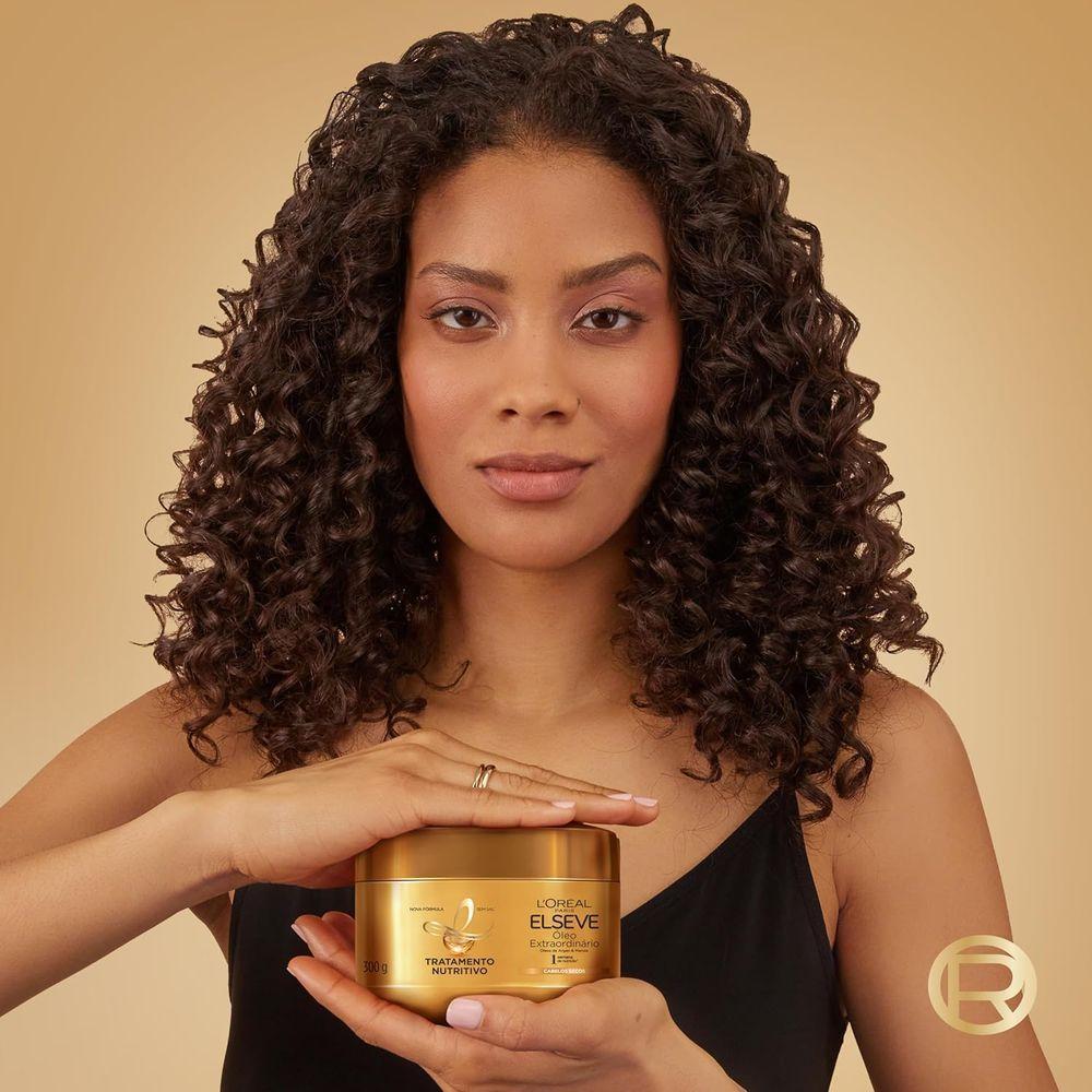 Máscara De Tratamento L'oréal Paris Elseve óleo Extraordinário Nutrição Intensa 300g - 3