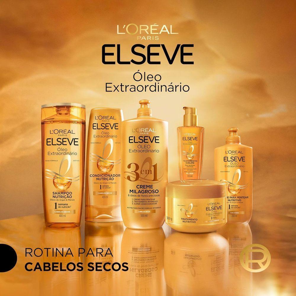 Máscara De Tratamento L'oréal Paris Elseve óleo Extraordinário Nutrição Intensa 300g - 5