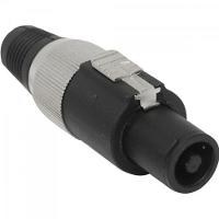 Conector Speakon De Linha Macho 4 Polos Pgsp0004 Preto-cinza Storm - 1