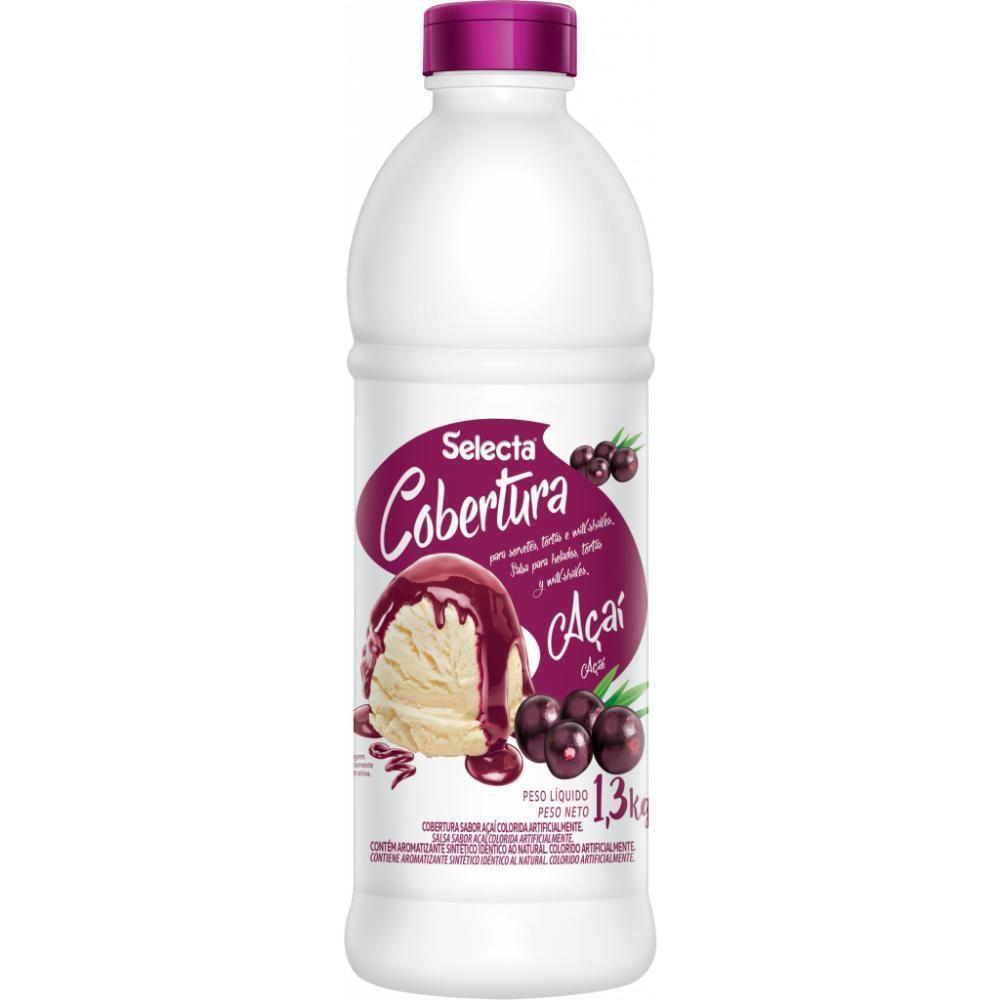 Cobertura Concentrado De Sorvete E Sobremesas Selecta 1,3kg - Açaí - 1