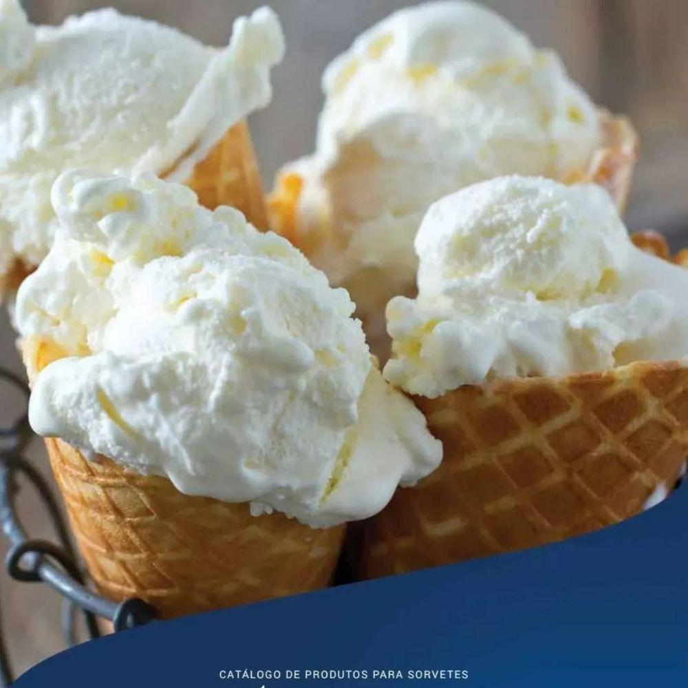 Base Saborizante Para Sorvete Algemix Selecta 1 Kg Abacaxigurte - 2