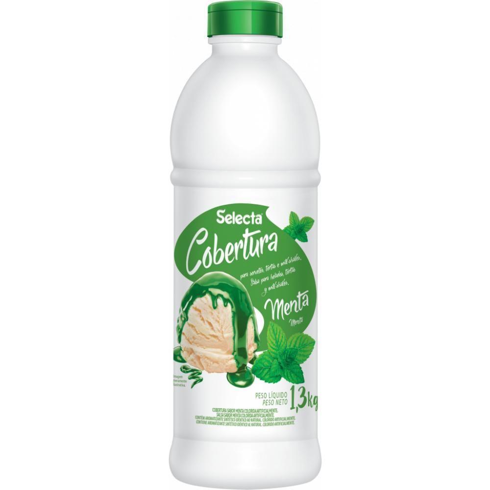 Cobertura Concentrado De Sorvete E Sobremesas Selecta 1,3kg - Menta - 1