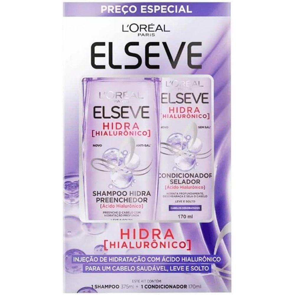 Kit Shampoo + Condicionador L'oréal Paris Elseve Hidra Hialurônico 375 Ml + 170 Ml - 1