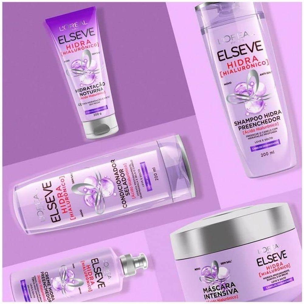 Kit Shampoo + Condicionador L'oréal Paris Elseve Hidra Hialurônico 375 Ml + 170 Ml - 3