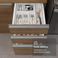 Armário De Cozinha Completa 340cm Rustic Glamy Madesa 01 Rustic - 8