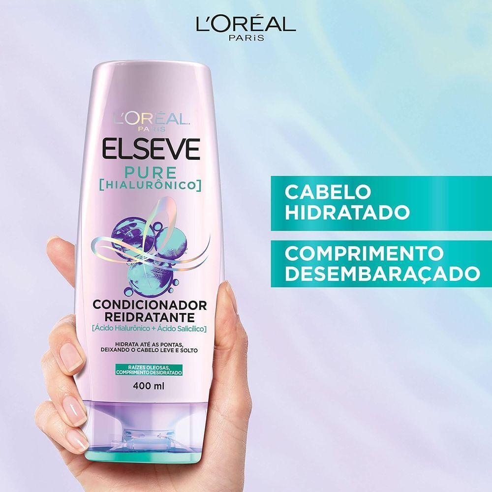Condicionador Reidratante L\'oréal Paris Elseve Pure Hialurônico 400ml - 2