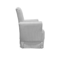 Poltrona De Amamentação Balanço Lis Com Puff Linho Cinza - 5