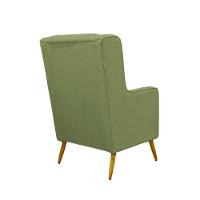 Poltrona De Amamentação Pé Palito Eduarda Com Puff boucle Verde - 5