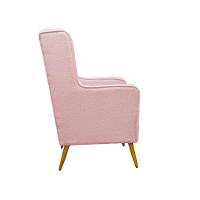 Poltrona De Amamentação Pé Palito Eduarda Com Puff Veludo Velvet Rose - 5