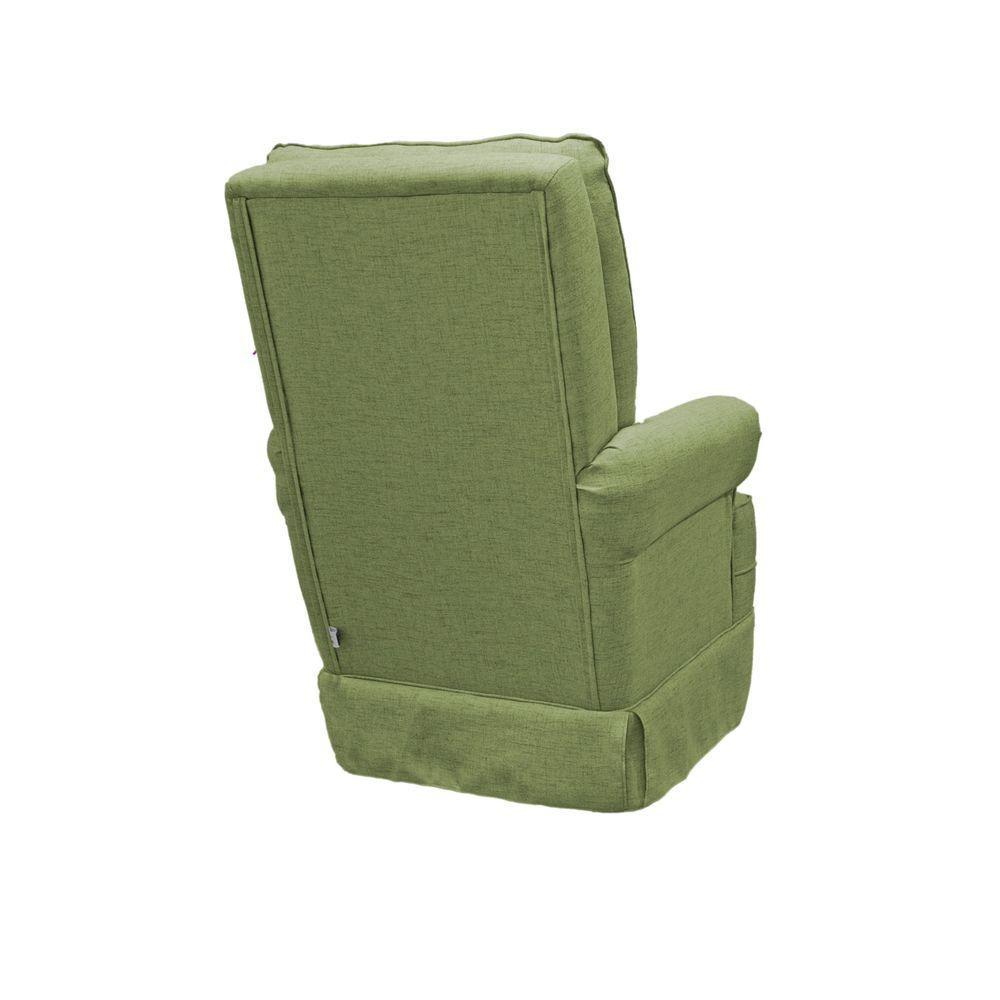 Poltrona De Amamentação Balanço Ellen Com Puff boucle Verde - 2