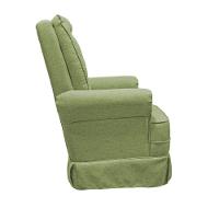 Poltrona De Amamentação Balanço Ellen Com Puff boucle Verde - 6
