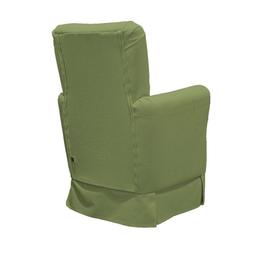 Poltrona De Amamentação Balanço Lis Com Puff boucle Verde - 6