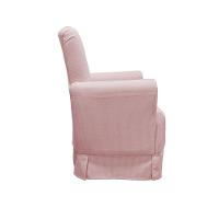 Poltrona De Amamentação Balanço Lis Com Puff Veludo Velvet Rose - 5
