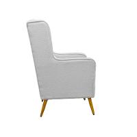 Poltrona De Amamentação Pé Palito Eduarda Com Puff Linho Cinza - 7