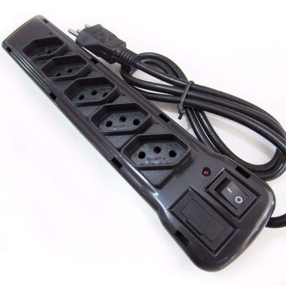 Filtro De Linha Extensão Com 5 Tomadas - Fiolux - 1