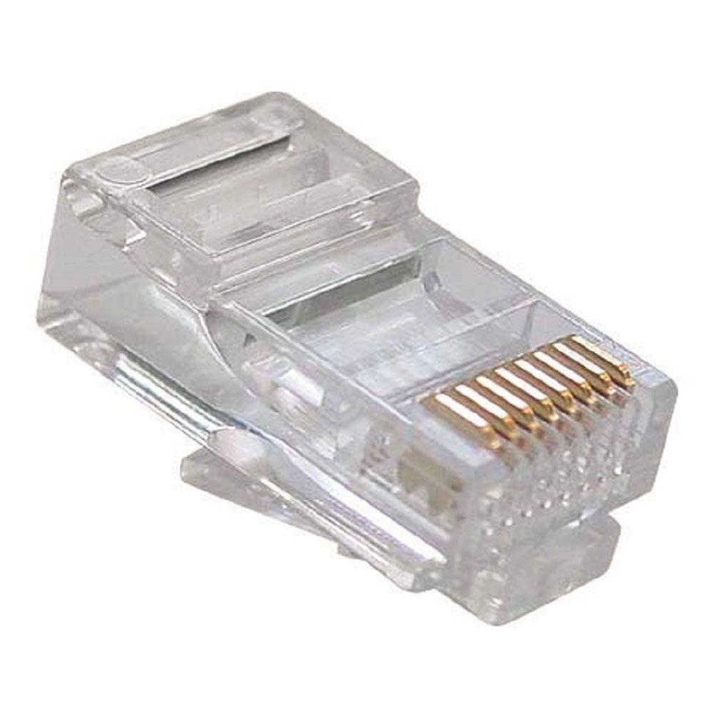Plug Modular Rj-45 Compatível C- Cabo De Rede Cat5 8x8 - 1