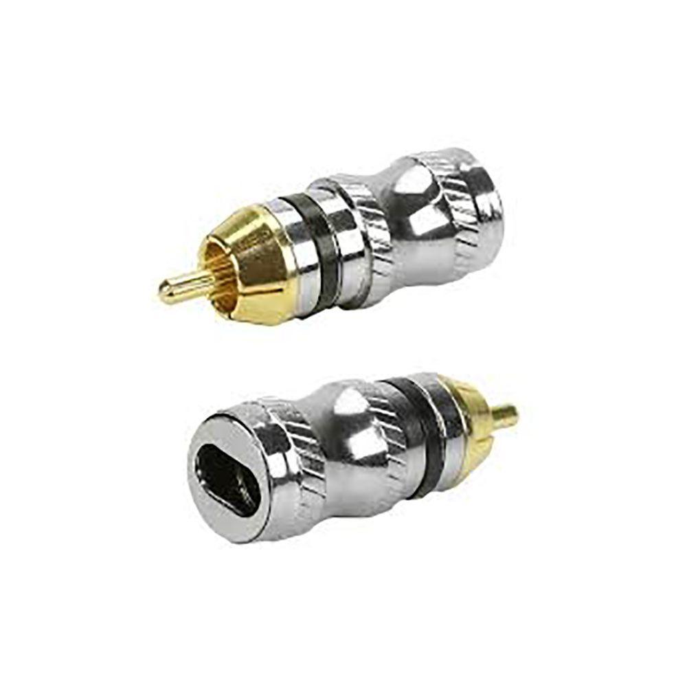 Plug Rca Metal Com Anel Preto Pgrc0028 Storm - Pct - 10 - 1