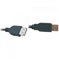 Cabo Usb2.0 A Macho + A Femea 1,8 Metros Preto Plus Cable - 1