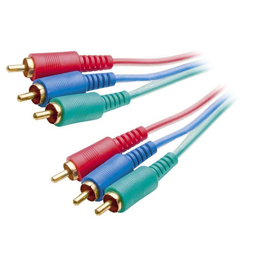 Cabo Video Componente 3rca Macho X 3rca Macho Cbvc0003 5m Storm - 3