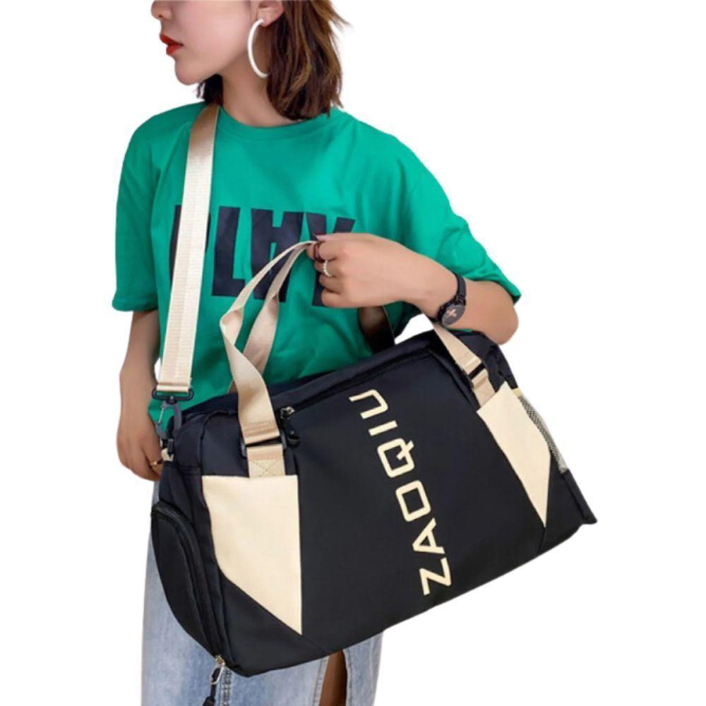 Bolsa Mala Grande Com Alça Academia Esportiva Porta Sapatos Preto - 2