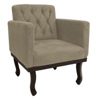 Kit Diva Recamier Diana 120cm Lado Direito E 1 Poltrona Classic Suede - Amarena Móveis Cor Cappuccino - 6