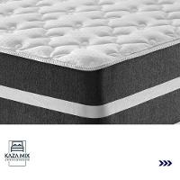 Cama Box Baú Bege E Colchão Classic Preto Molas Ensacadas Queen Anjos - 5