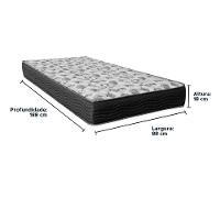 Cama Box Bege E Colchão Iso100 Espuma D33 Solteiro Ortobom