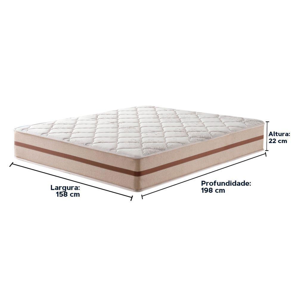 Cama Box Baú Preto E Colchão Classic 22 Cm Molas Ensacadas Queen Anjos - 4