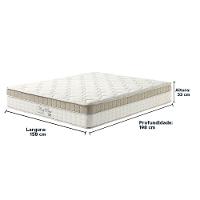 Cama Box Baú Preto E Colchão King Best Molas Ensacadas Queen 158x198x33 Anjos