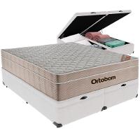 Cama Box Baú Branco E Colchão Airtech Springpocket Molas Ensacadas Queen Ortobom - 1
